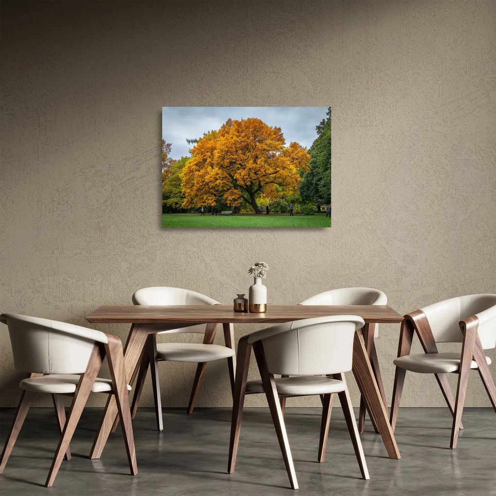 Tablou pe sticlă cu copac (70x50 cm)