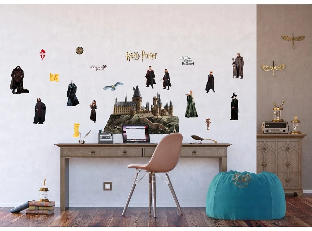 Decorațiune autoadezivă Harry Potter Hogwarts, 65x 85 cm