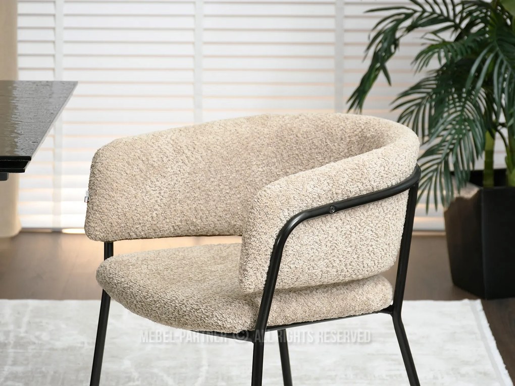 Scaun Sorento (bej închis + negru). Promo -9%. 1111274