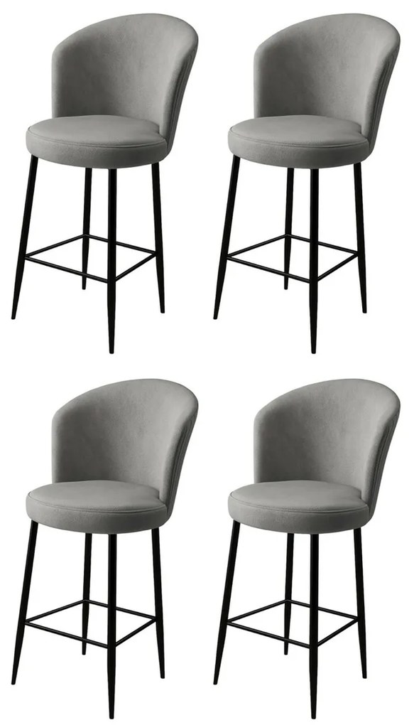 Set de scaune de bar Alte Grey, 4 buc.