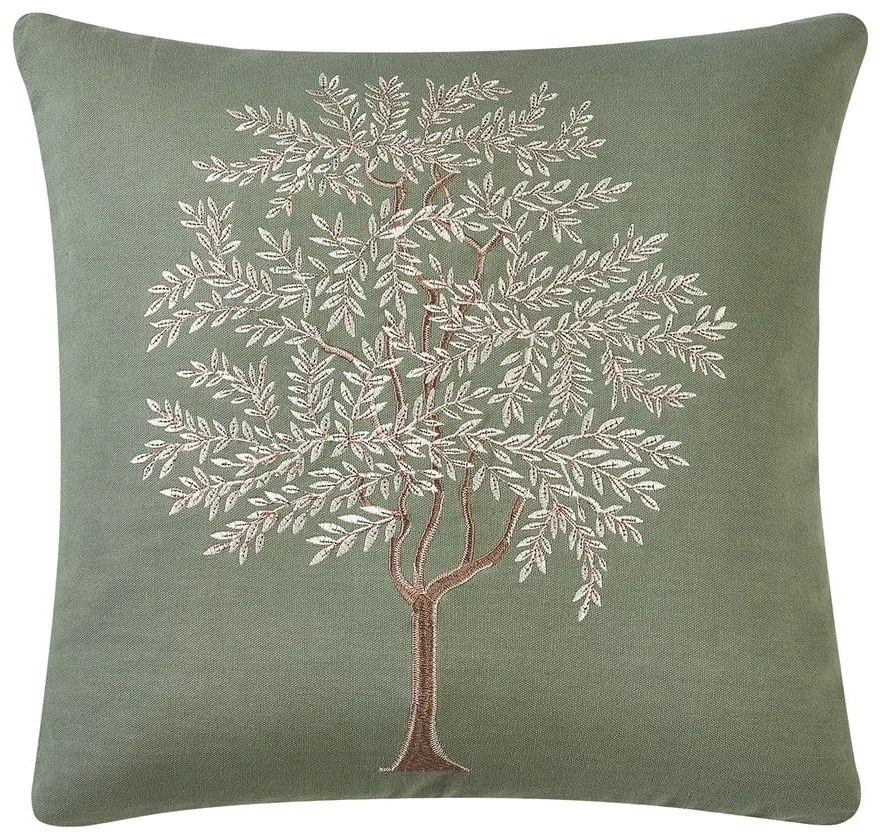 Pernă decorativă din bumbac 45x45 cm Woodland Trees Embroidered – Catherine Lansfield