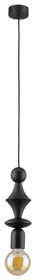 Lustră pe cablu TOWER 1xE27/15W/230V negru