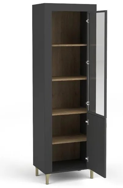 Vitrină Mossana MO3 (negru). 1096828