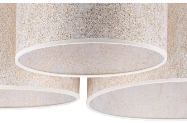 Duolla - Plafonieră ROLLER TRIO 3xE27/60W/230V alb/auriu