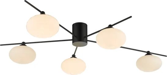 Där Lighting JAS5422 - Lustru aplicat JASPER 5xG9/25W/230V, negru