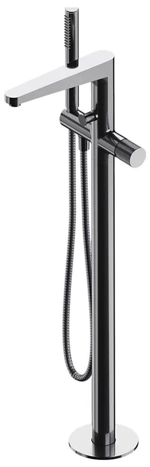 OMNIRES CT8033CR - Set cadă independentă cu baterie CONTOUR crom lucios