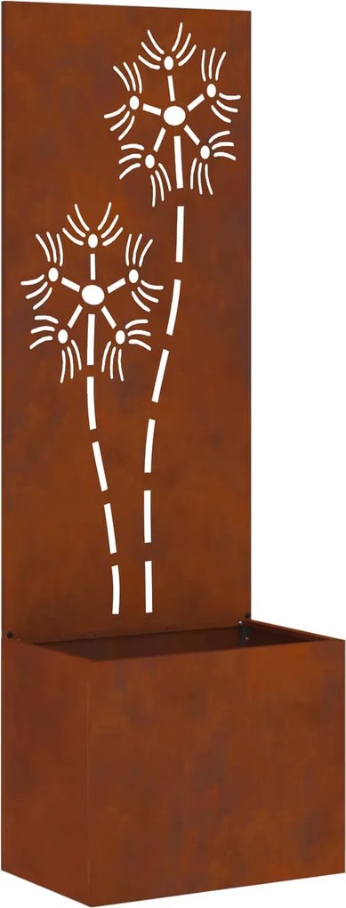 vidaXL Ecran de intimitate pentru grădină Ruginit 50 x 32 x 150 cm