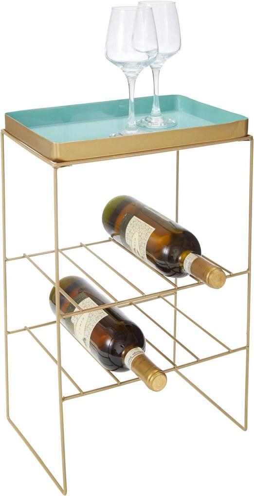 Raft pentru vin cu tava detasabila H49,5 cm