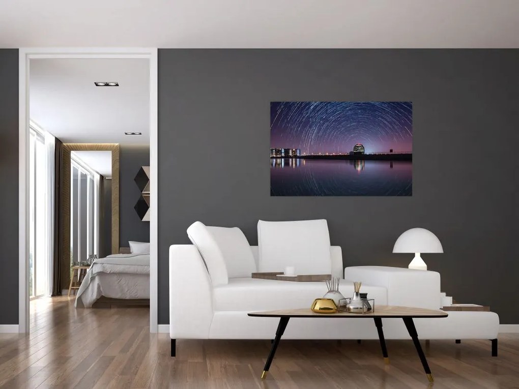 Tablou cu cerul nocturn și stele (90x60 cm)