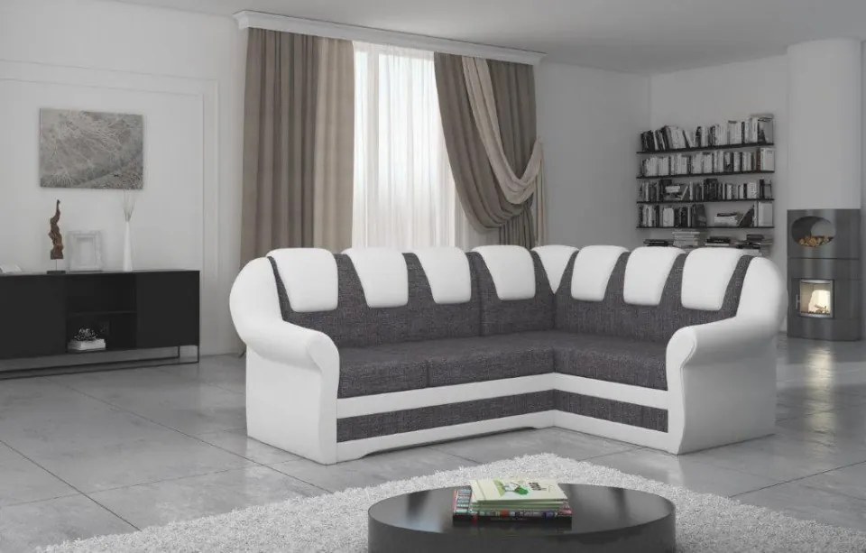 Coltar extensibil cu spatiu pentru depozitare, 243x105x190 cm, Lord II R02, Eltap (Culoare: Gri inchis / Dora 96)