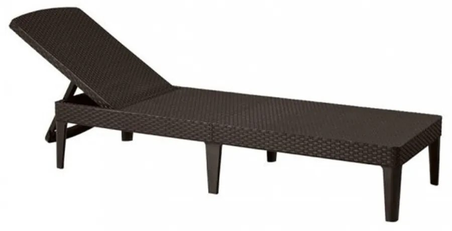 Șezlong de grădină Jaipur, maro whisky