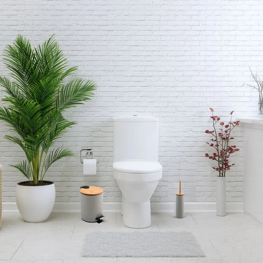 Coș de gunoi taupe cu pedală din oțel 3 l Adonis – Spirella