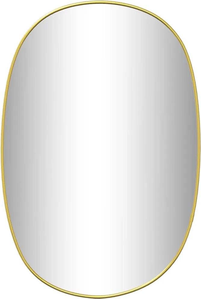 vidaXL Oglindă de perete, auriu, 50x35 cm