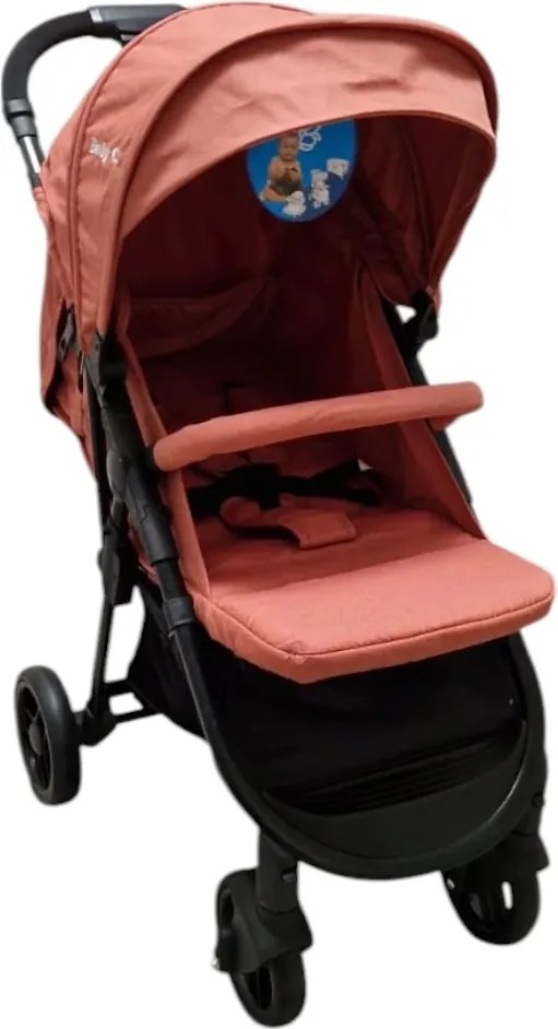 Carucior nou nascuti 2 in 1 BABY CARE™ PRO YK78, Pozitie somn, Spatar reglabil in 7 trepte, Frana picior, Pliabil, Portocaliu Gold