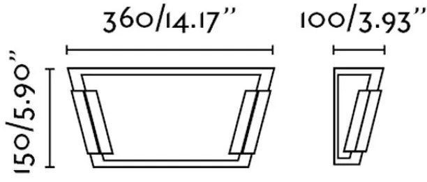 Aplica de perete Twin-2 66183