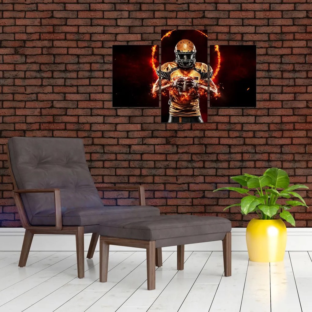 Tablou - Jucător de fotbal american (90x60 cm)