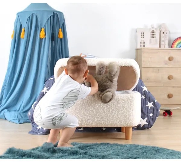 Taburet PIXI, 37 x 61 cm, alb