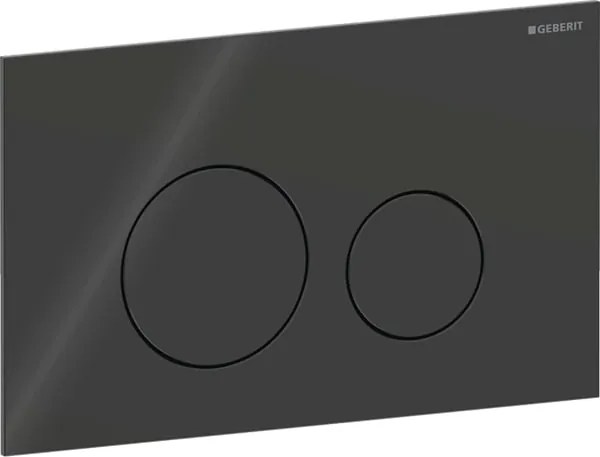 Clapeta actionare dubla rezervor wc ,sticla neagra, Geberit Sigma40 Sticla neagra