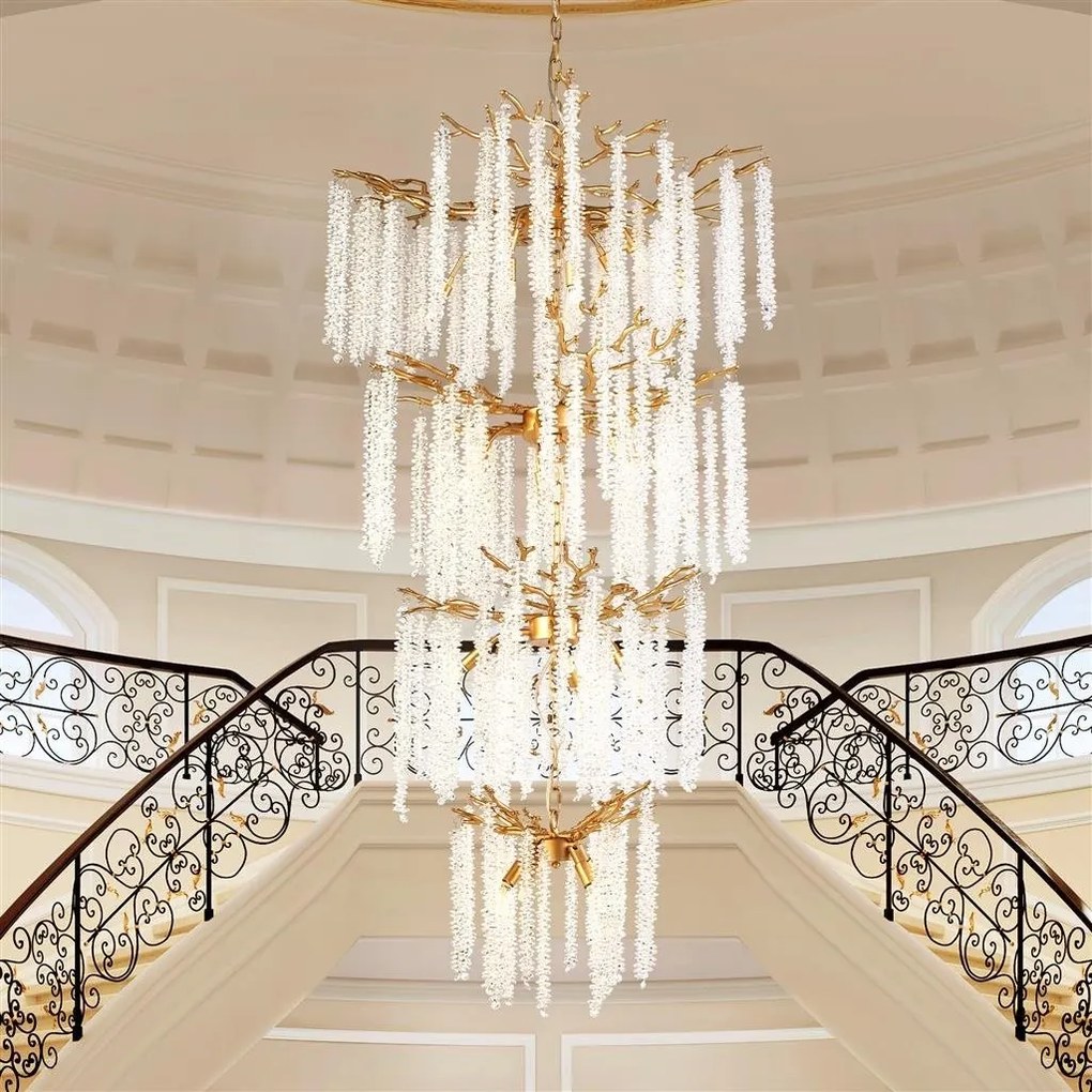 Lustra casa scarii cristal design lux elegant BELLE
