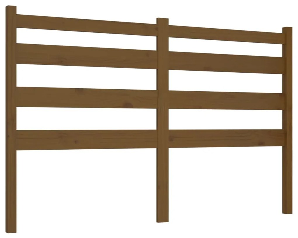 818433 vidaXL Tăblie de pat, maro miere, 166x4x100 cm, lemn masiv de pin