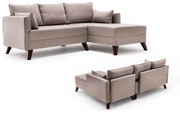 Canapea Tip Coltar Tapitat cu Taburet Bella Corner Sofa Right 2 -