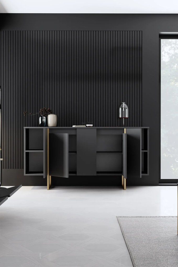 Dulap Luna (antracit + auriu). 1073570