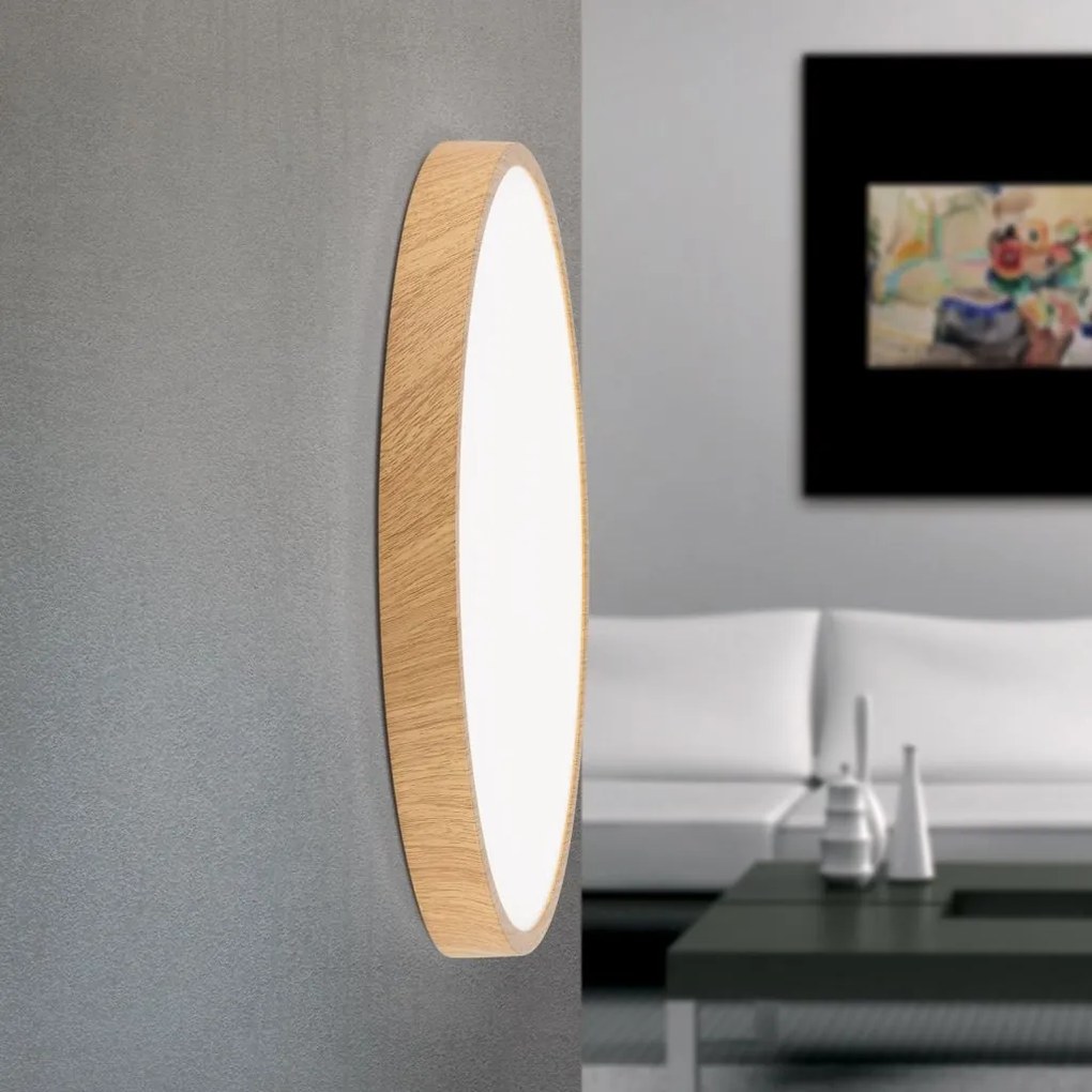 Plafoniera LED design slim BULLY D-28cm maro