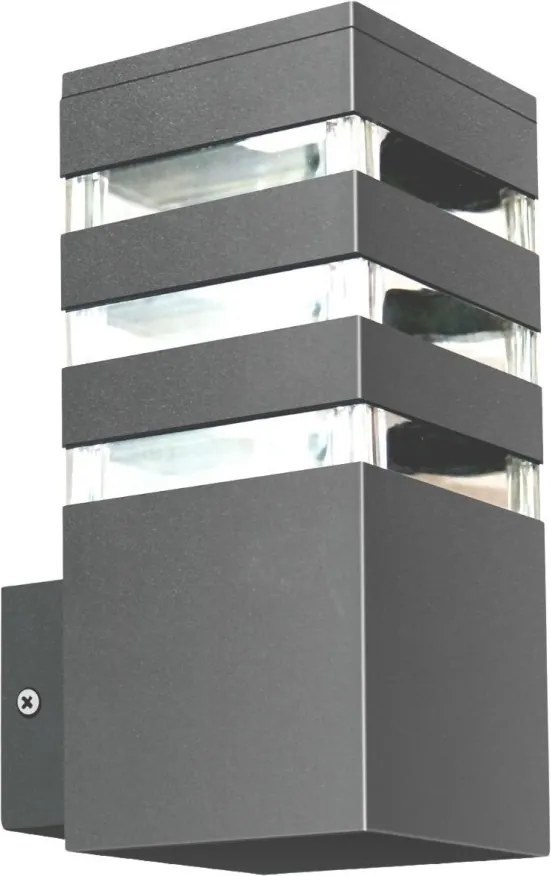 Aplica de exterior LED RGBW TEKSAS, reglabilă, 1xE27/12W/230V IP44, antracit