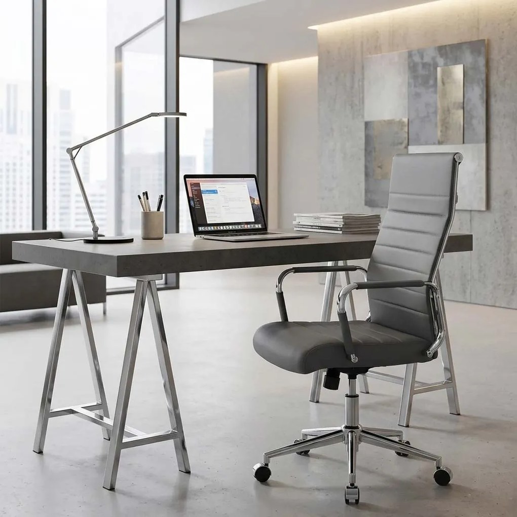 Scaun de birou cu manere metalice OFF 937 gri