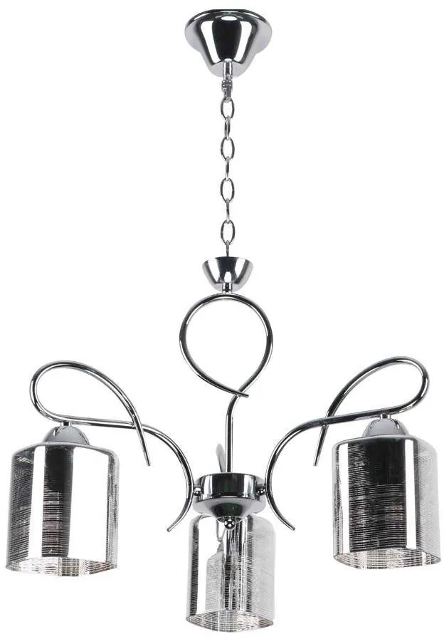 Candellux Italo lampă suspendată 3x40 W argint 33-00699