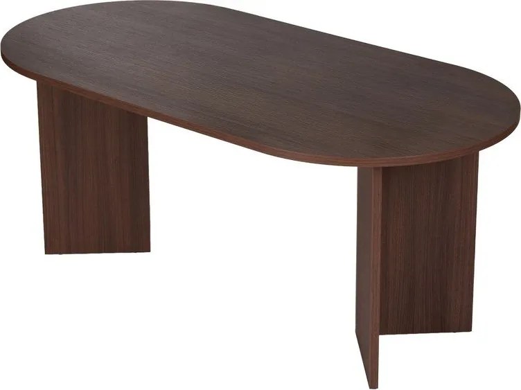 Masă de dining cu aspect de lemn de nuc 89,5x180 cm Sablin – Kalune Design