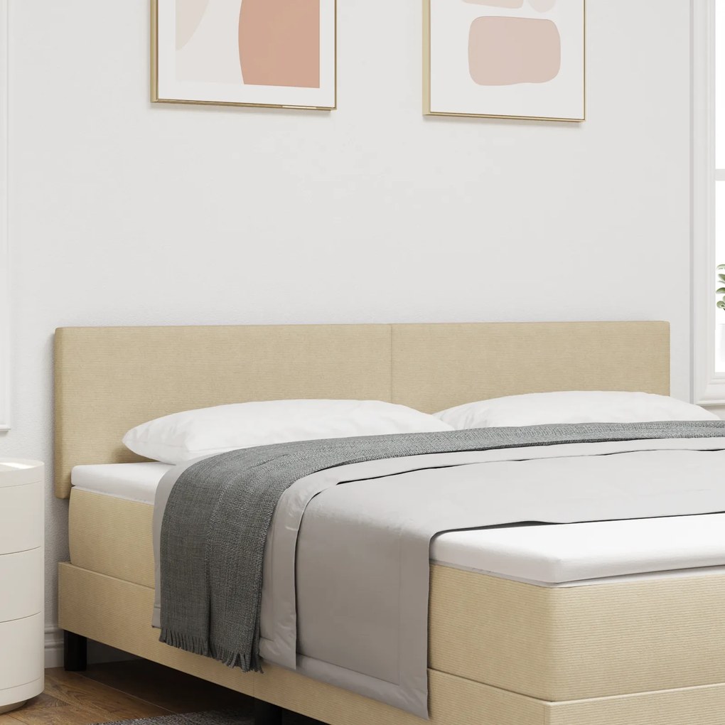 vidaXL Tăblie pat cu LED model simplu, gri verde deschis, 90 cm, raiat