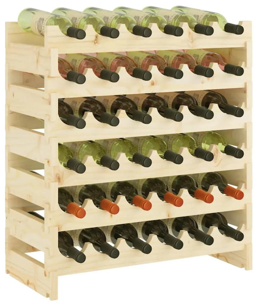 Suport de vinuri, 65x29x68 cm, lemn masiv de pin