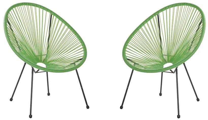 Zondo Set 2 buc. scaune ALVAREZ II (verde). Promo -22%. 1026918
