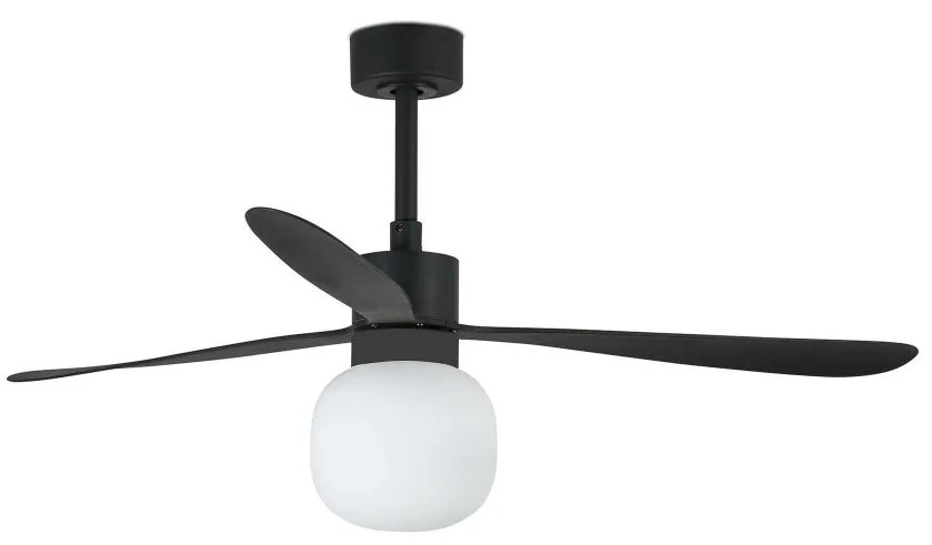 Lustra cu Ventilator si telecomanda AMELIA L BALL LED negru