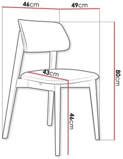 Scaun sufragerie KD 63 (Fag + smaragd) . 1103459