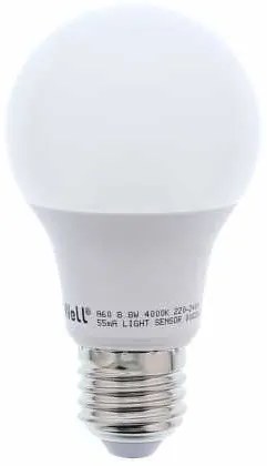 Bec LED cu senzor lumina A60 8.8W lumina naturala Well