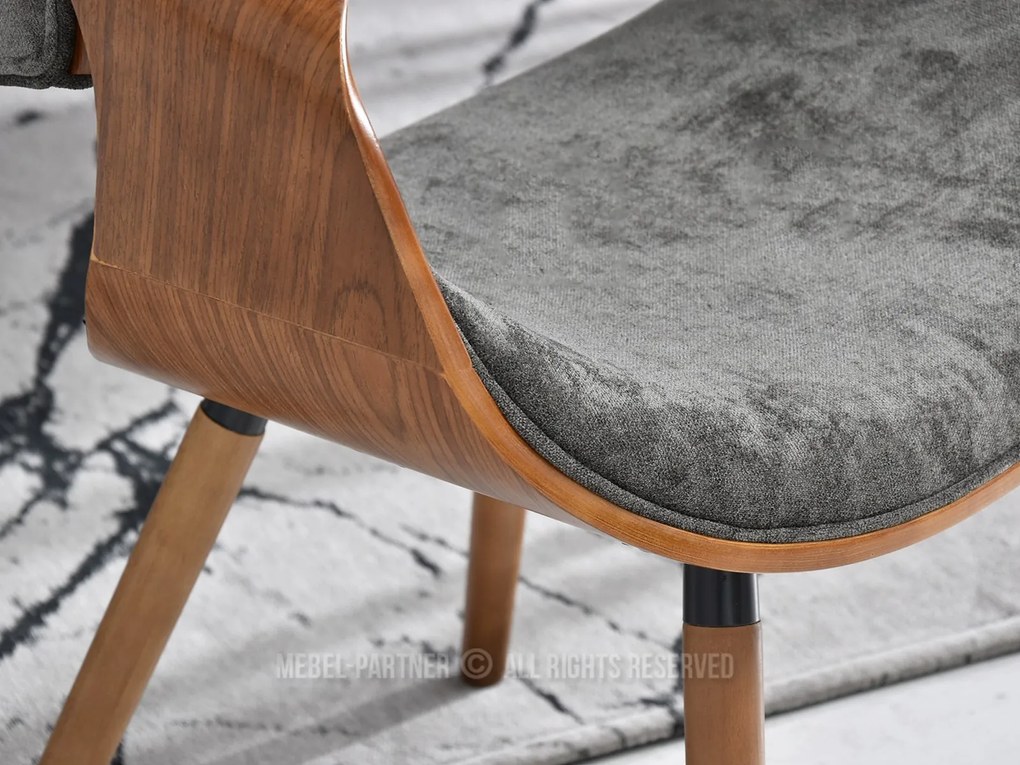 Scaun Bjorn K (gri + nuc). 1110939