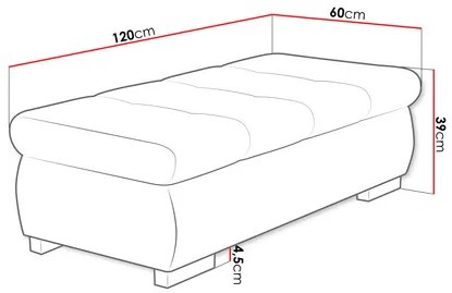 Taburete Hesron  (vanilie). Promo -16%. 1122250