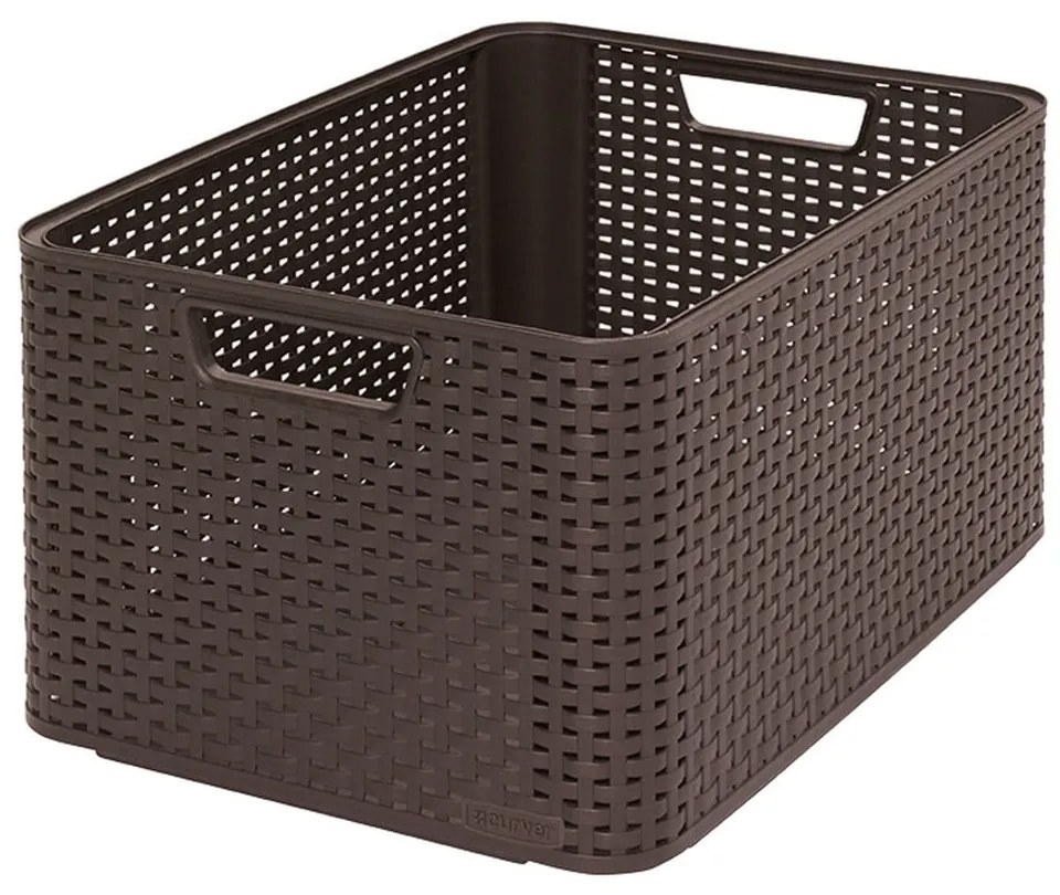 Coș de depozitare Curver Style, 30 l, maro