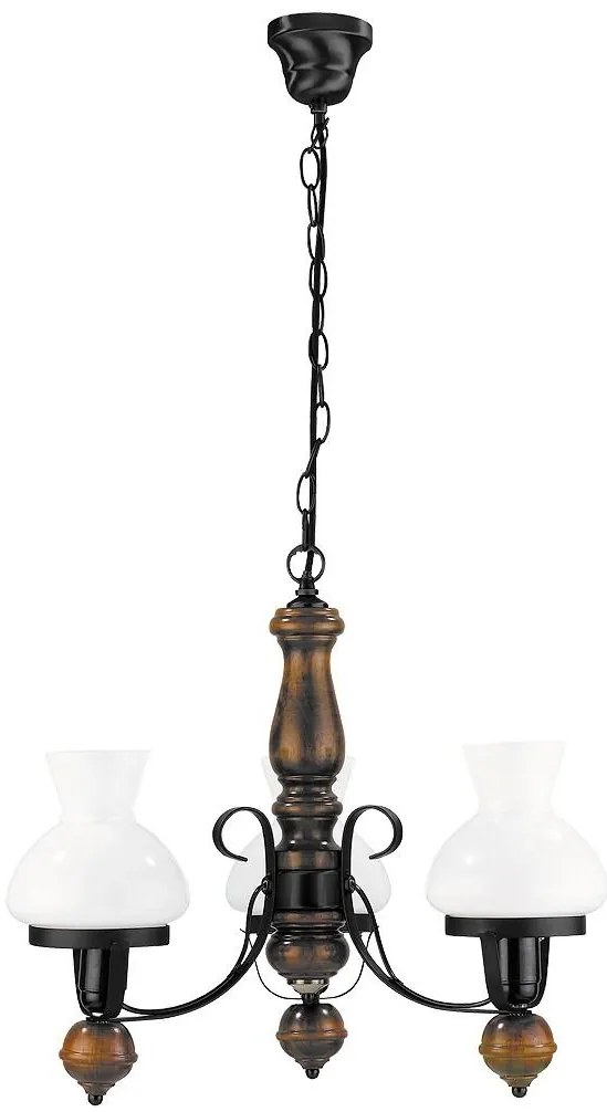 Candelabru rustic 3 brate, diam.60cm, Petronel 7078 RX