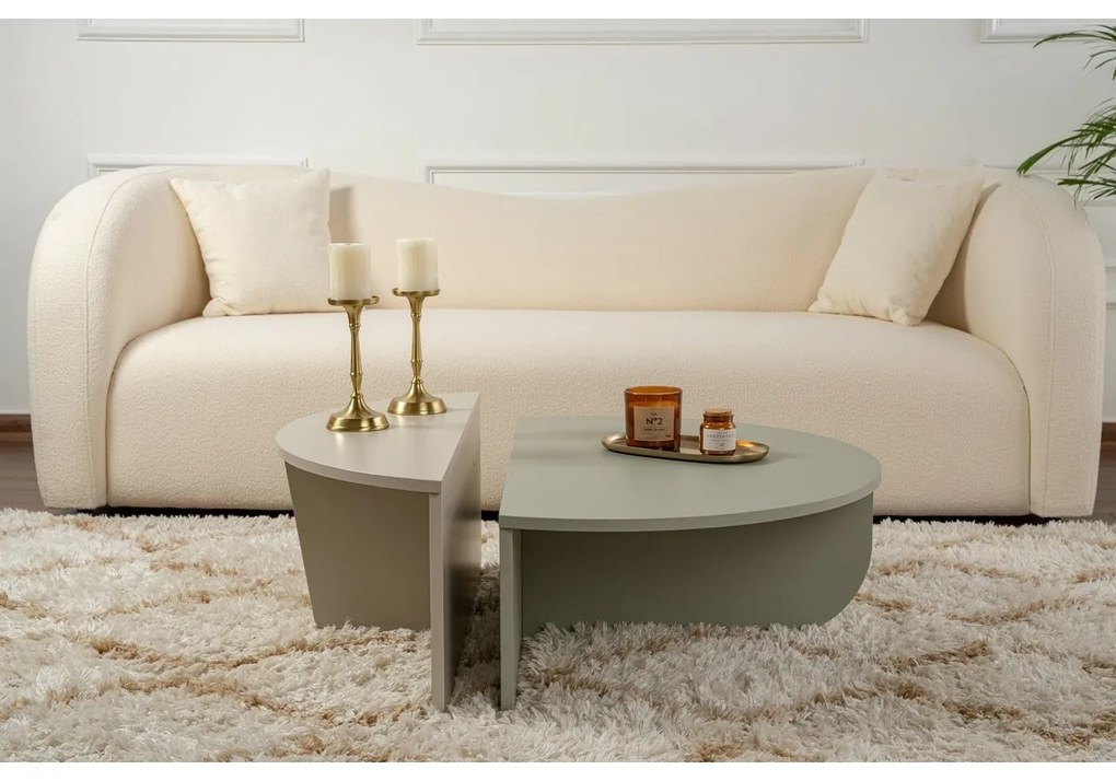 Măsuță de cafea Orion Green and Stone