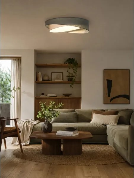 BRILAGI-LED Plafonieră VELVET TWIST LED/24W/230V 4000K Ø 55 cm verde/alb