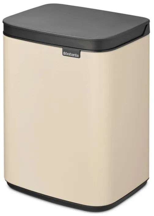 Cos de gunoi Brabantia Bo Small 1008865, 4 L, Deschidere lina si silentioasa, Baza antiderapanta, Bej