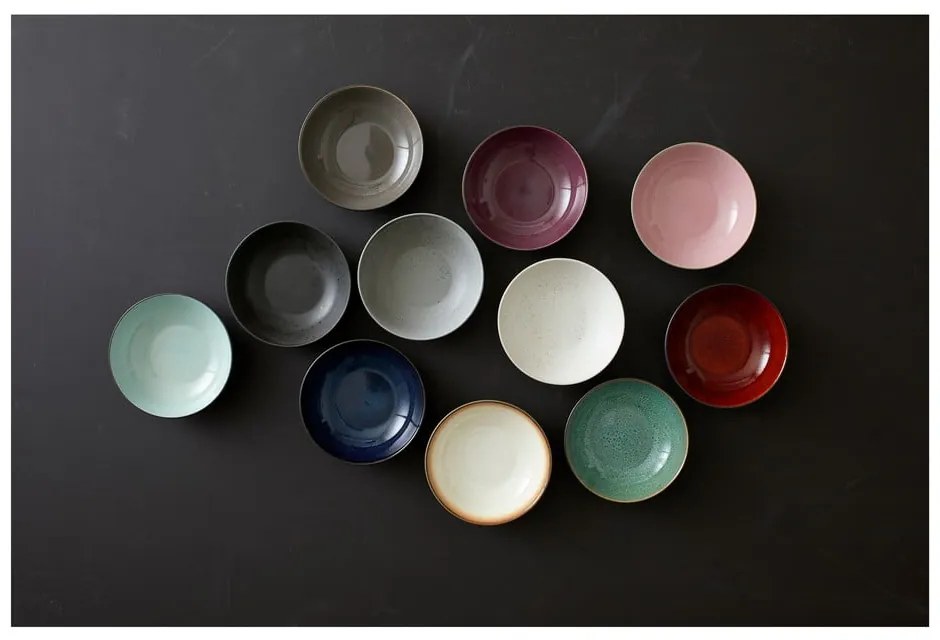 Bol mic negru/mov din gresie 1 l Gastro Black/Purple – Bitz