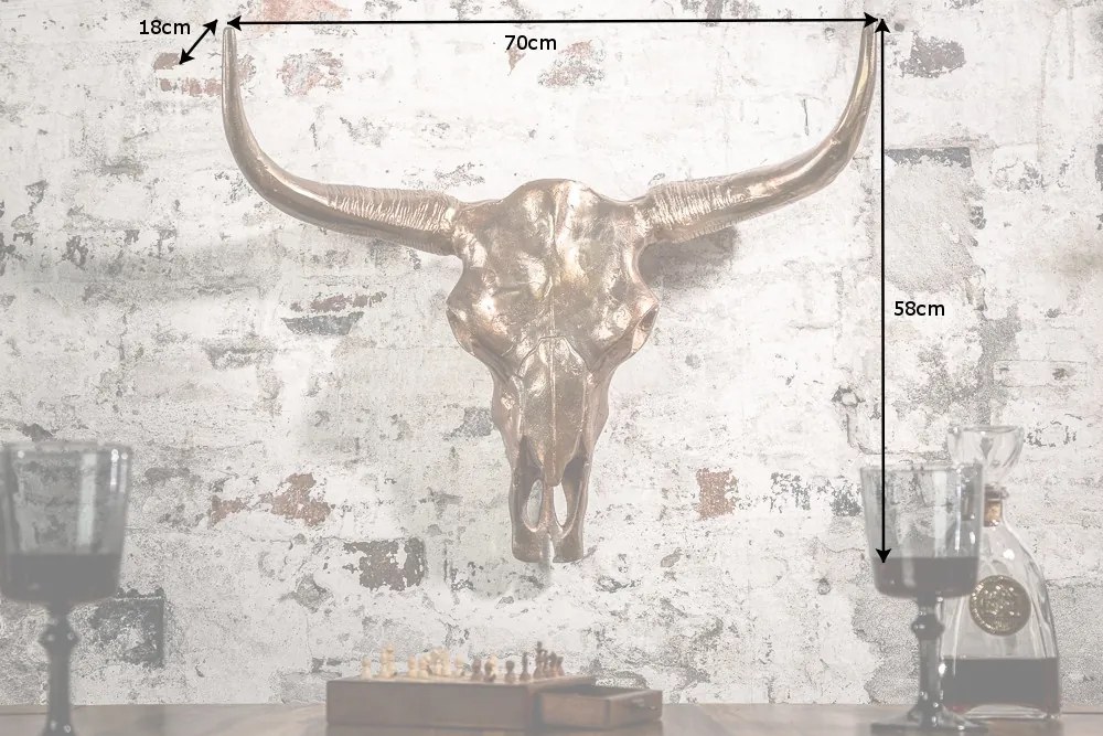 Decoratiune perete Matador 70cm, cupru A-39533 VC