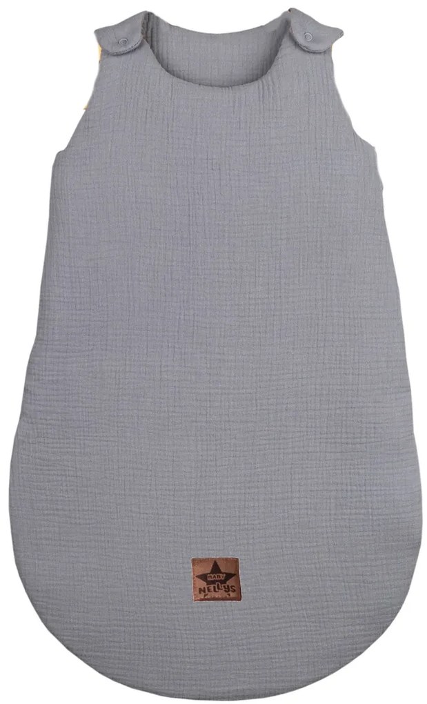 Baby Nellys Muselină dormit sac Baby Moale, gri