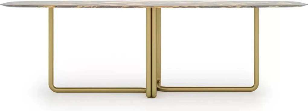Masă lemn masiv de dining Giallo Personalizabilă - 300 cm