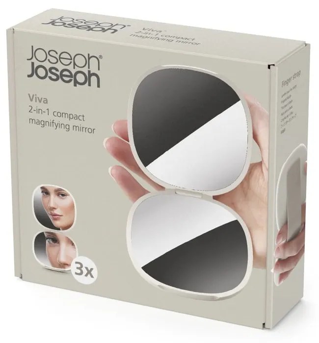 Oglindă cosmetică ø 8 cm Viva 2in1 – Joseph Joseph