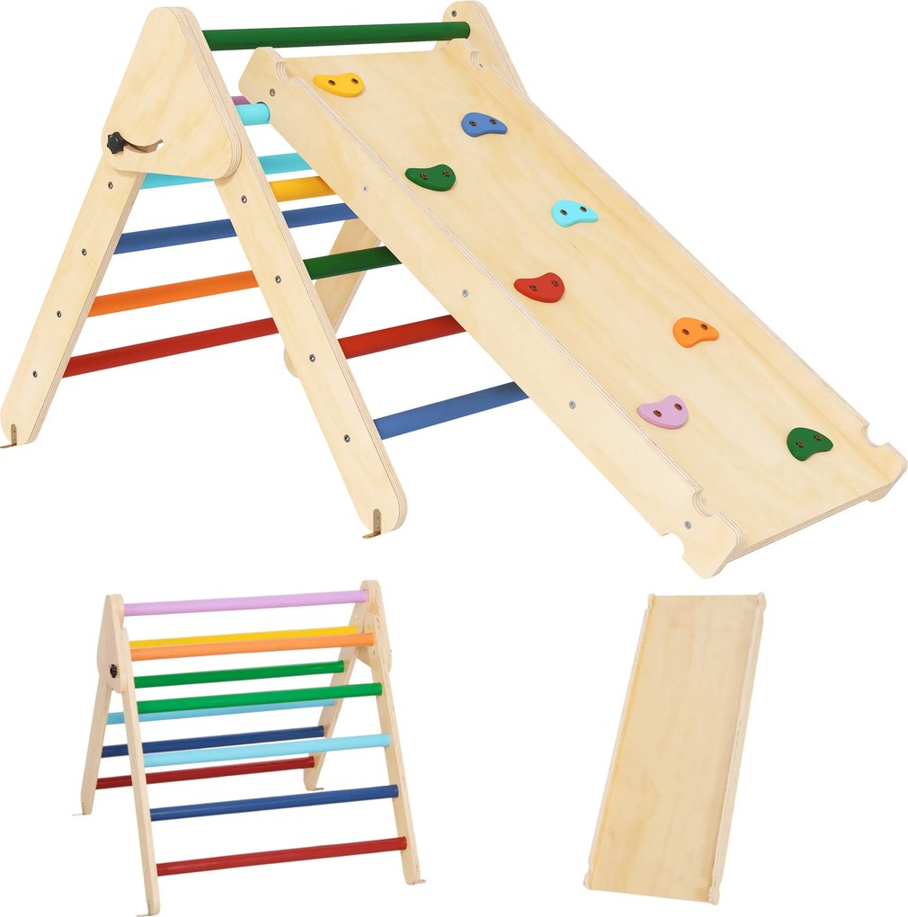AIYAPLAY Joc de Cățărare pentru Copii 18-48 Luni, Multicolor | Aosom Romania